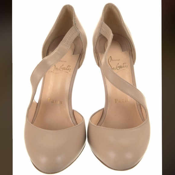 🛑 SOLD 🛑 Christian Louboutin Decalcoco 100mm Leather D’Orsay Pumps w/ Tags - Picture 3 of 5